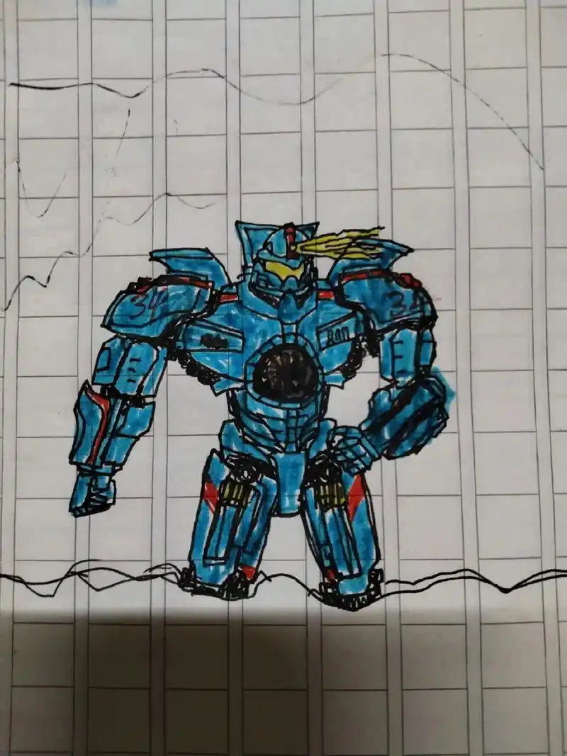 环太平洋机甲简笔画 危险流浪者 - 抖音