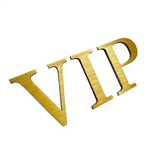 不锈钢金属电镀钛金玫瑰金仿古精品拉丝镜面背景墙实心字广告定制