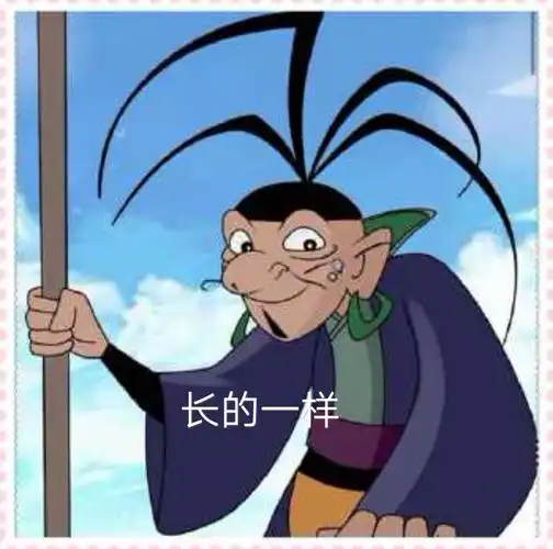 花和申公豹的头型撞了哈哈