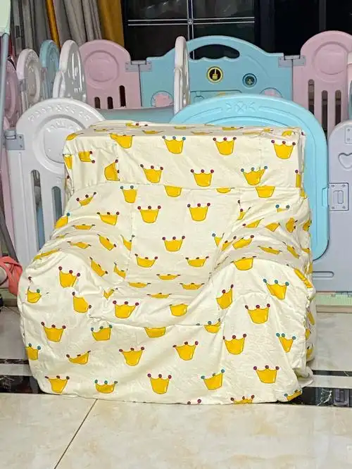 成功就很棒9199废物利用起来了,小宝宝也很喜欢#奶粉罐沙发