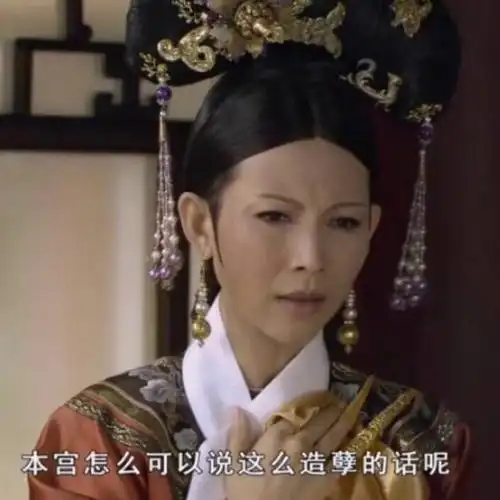 本宫怎么可以说这么造孽的话呢_本宫_造孽_的话_这么_怎么表情