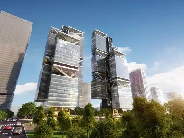 大疆总部大楼最新进展,未来派摩天楼雄姿成形