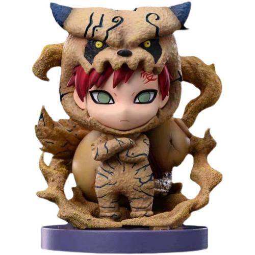 火影忍者鸣人我爱罗手办九尾pg尾兽玩偶q版g公仔可爱礼物摆件雕像