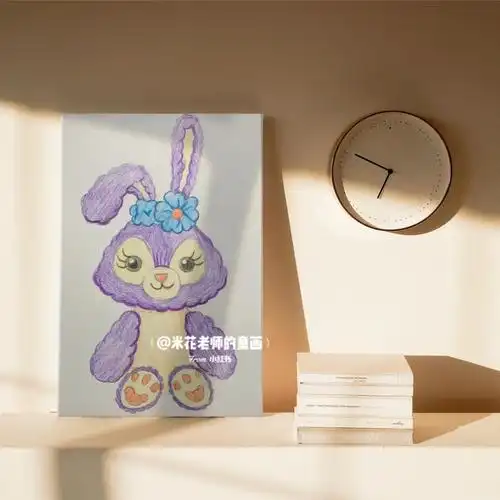 彩铅儿童画迪士尼星黛露儿童创意美术作品