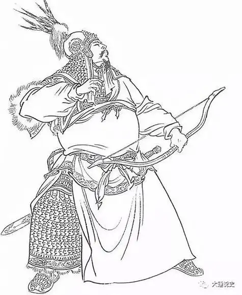 晁盖简笔画 水浒传晁盖简笔画