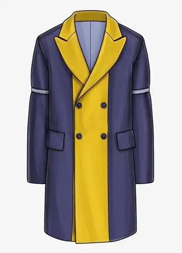 卡通时尚男士风衣