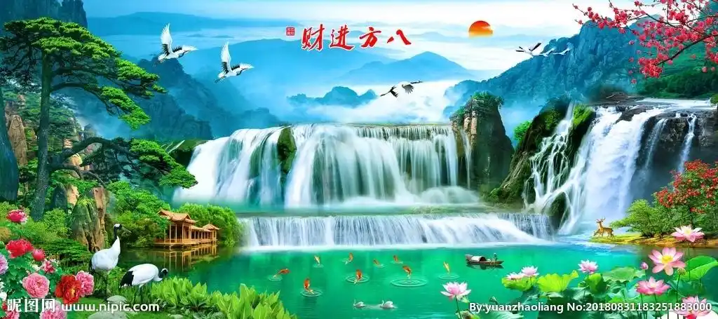 八方进财设计图__风景_psd分层素材_设计图库_昵图网nipic.com