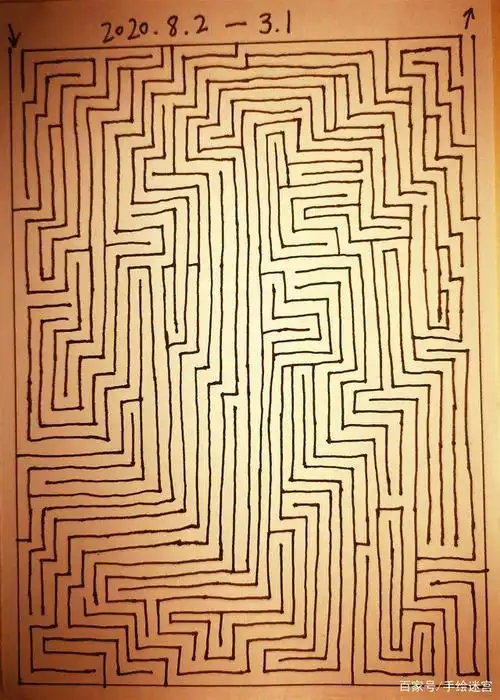 原创手绘迷宫,难度从1级到5级.欢迎大神来挑战!