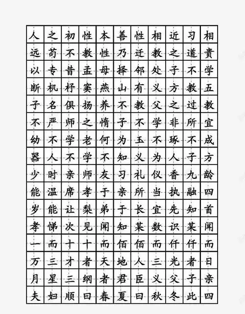 com 名文 字帖 弟子规 楷书 矢量图案 练字字帖 钢笔 钢笔字帖 高清