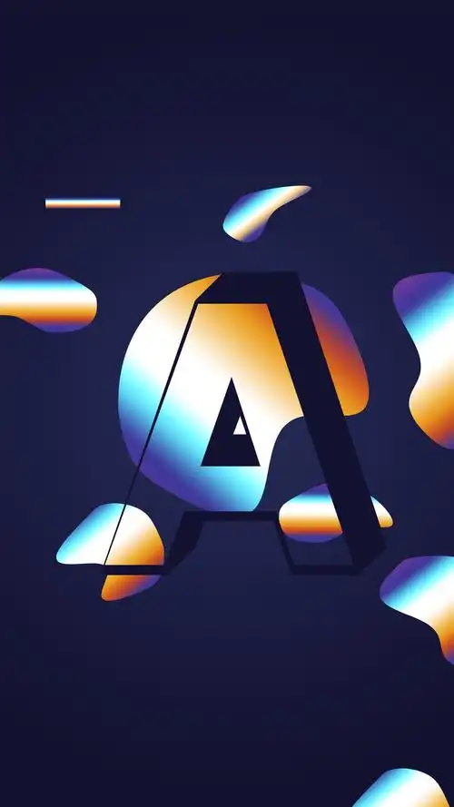 黑色创意文字设计高清手机壁纸