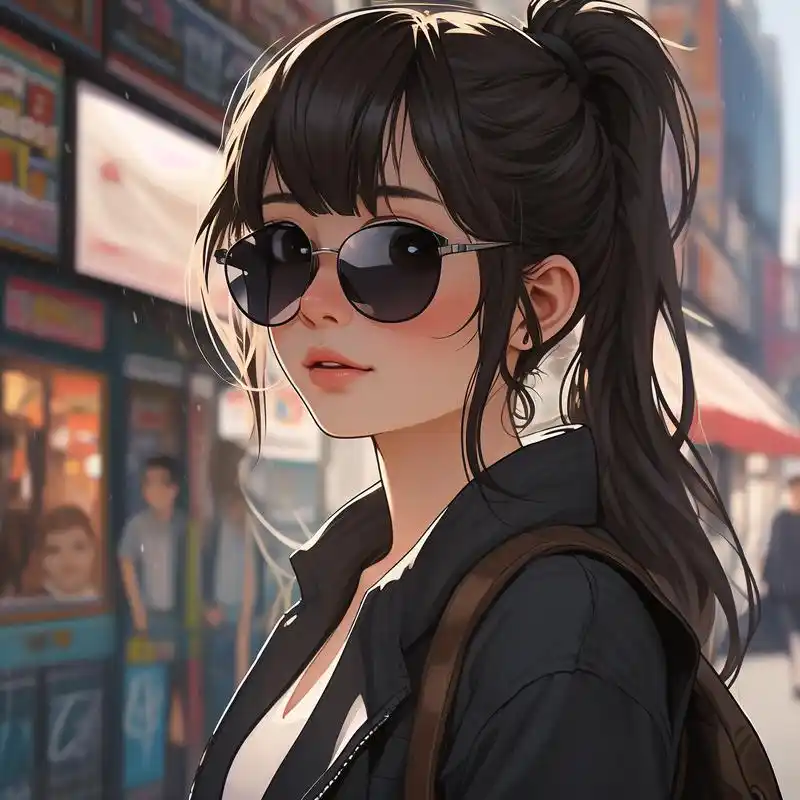 墨镜女生头像,高冷又霸气90 墨镜一戴,谁都不爱,超酷女生头像,高级