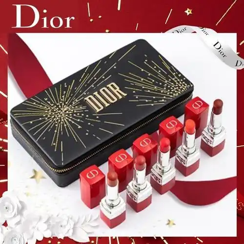 国内专柜版迪奥2020限量版星空烟花套装礼盒烈焰蓝金红管口红套装