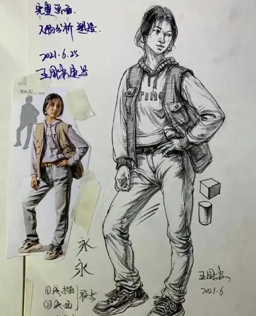 速写教学示范笔记