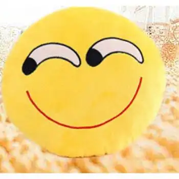 萌萌哒qq表情毛绒玩具抱枕靠垫emoji情人节女友男友闺蜜生日礼物 滑稽