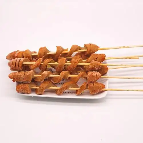 面筋串烧烤油炸面筋冷冻半成品25串一包调味面筋油炸小吃1000g