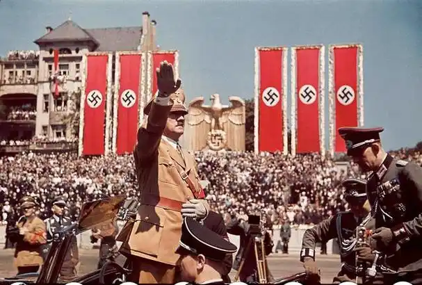二战前疯狂的纳粹德国彩色珍贵照片