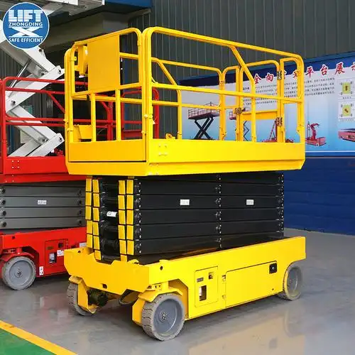 外墙装修用614米全自行高空作业车电动液压建筑施工移动升降平台