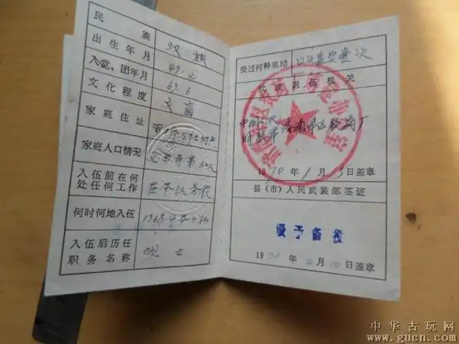 退伍证 - 中华古玩网 - 古董收藏,古玩收藏,古玩鉴定,古玩拍卖,古玩