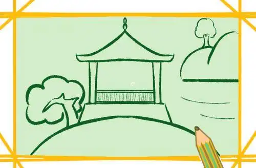 2公园的凉亭简笔画要怎么画公园风景平面图简笔画橘子洲头简笔画风景