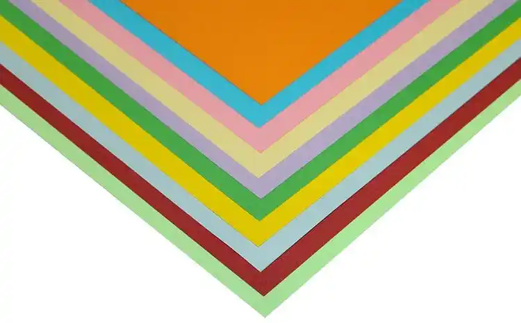 儿童手工纸幼儿园 彩色卡纸剪纸彩印纸彩打纸 4开彩色卡纸4k硬纸加厚