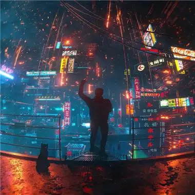 一组赛博朋克风超酷炫的ins微信头像 自我的满足才是最大的愉悦 -微信