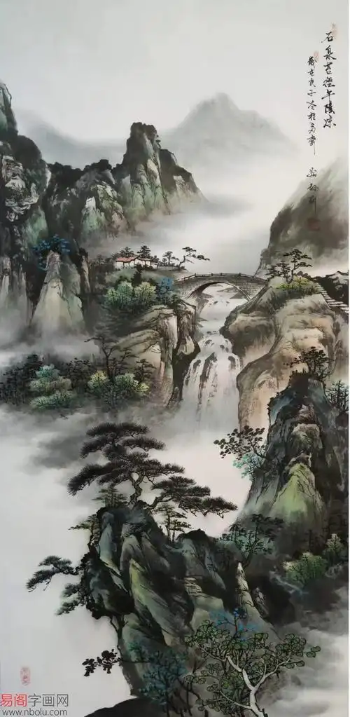 中国著名山水画创作者刘剑刚作品欣赏