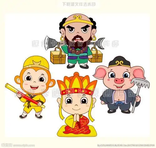 西游记师徒四人的简笔画 西游记师徒四人的简笔画怎么画