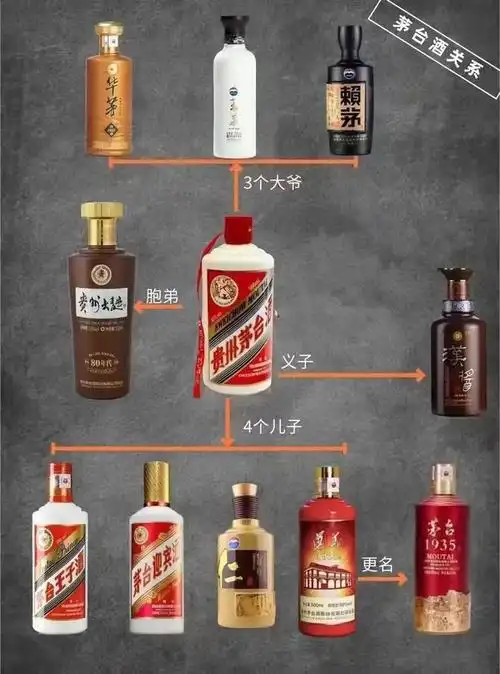 最新!茅台酒家族关系图谱