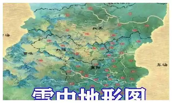 雪中悍刀行:雪中地形图公开,北椋被三大王国包围,西蜀是唯一退路!