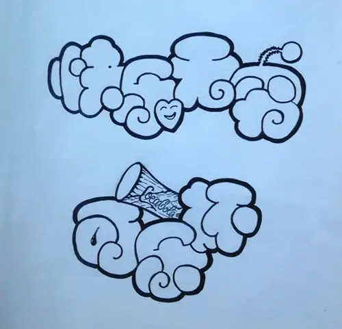 手绘pop字体设计