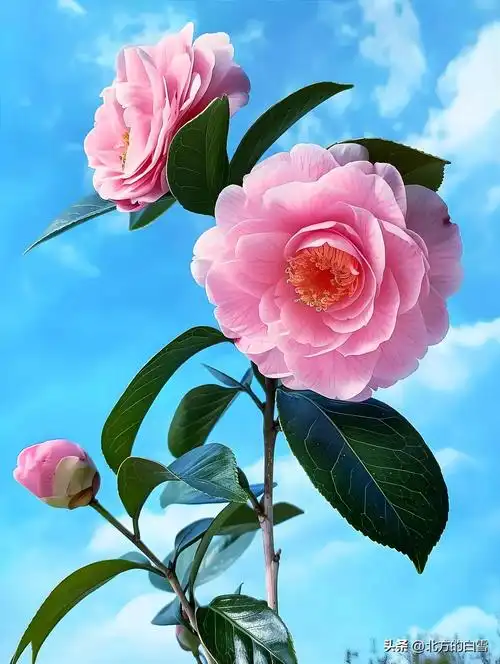 蓝天,小花,淡雅