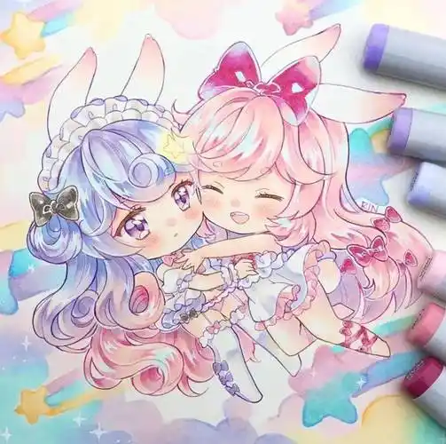 马克笔手绘q版动漫马克笔手绘