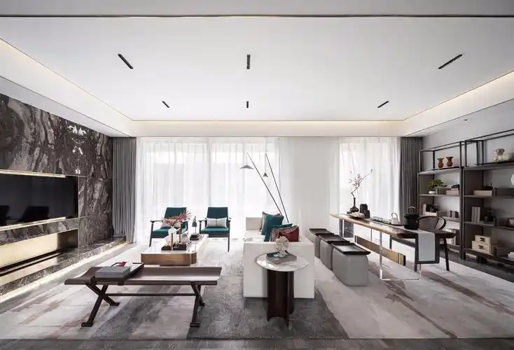 168混搭大平层装修效果图,东方混上西方装修案例效果图-齐家装修网