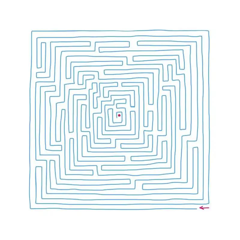 迷宫,迷宫,手工绘制的迷宫.抽象背景.矢量图