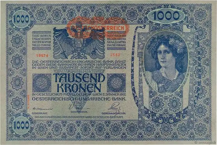 e-auction 132-73551 - 1000 kronen austria 1919 p.061