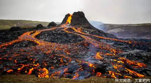 休眠火山在冰岛成活