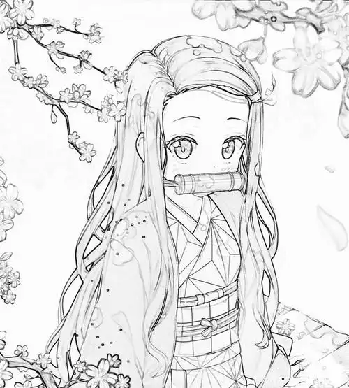 以素描画的形式看鬼灭之刃,福冈义勇也太帅了,弥豆子简直是仙女