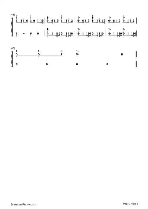 恋爱循环钢琴简谱-花泽香菜演唱3