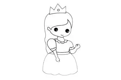 仙蒂公主简笔画超简单画法步骤教程及图片大全