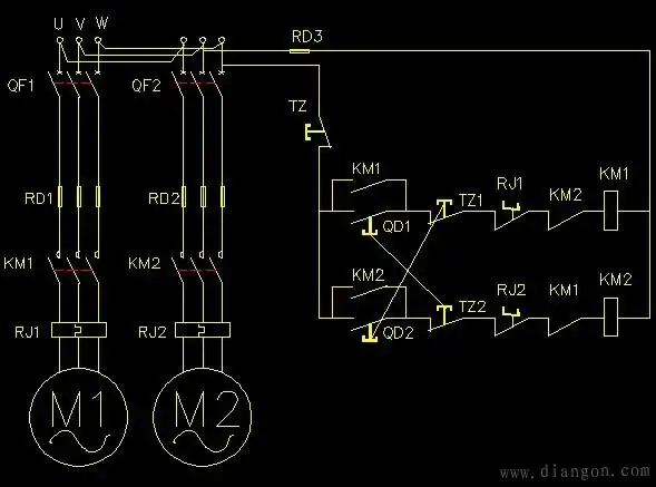 电气互锁控制电路图