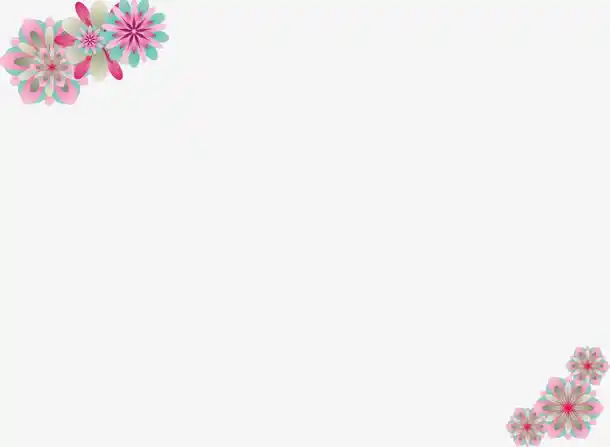 可爱小花朵点缀装饰