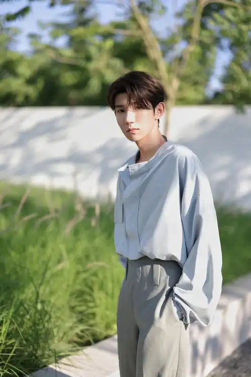 王源夏日衬衣造型 少年感十足!