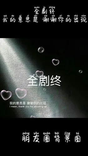 全剧终我的意思是谢谢你的出现