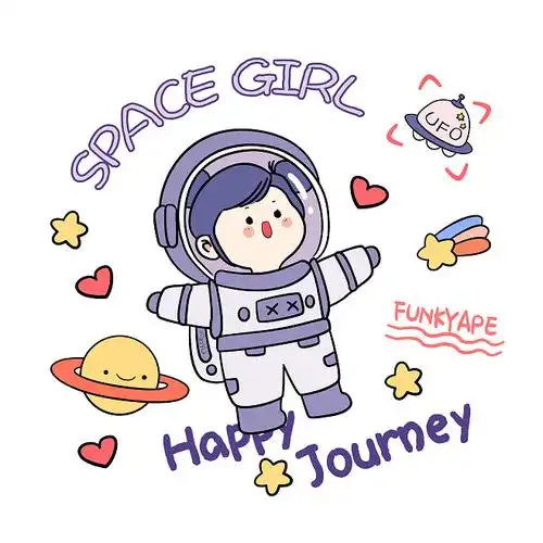 朴雅灵染太空女孩宇航员