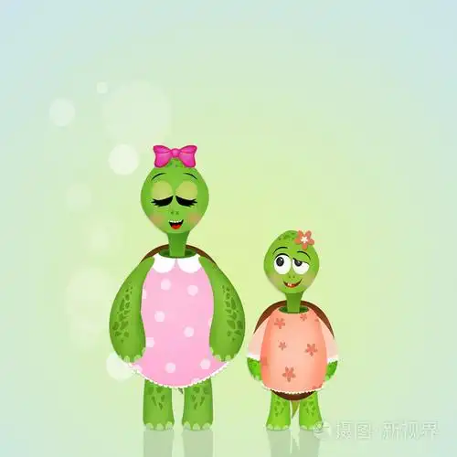 可爱的妈妈龟