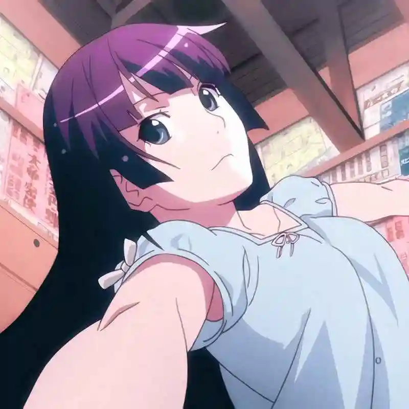 《物语系列》战场原黑仪,动漫头像自剪,教科书般的傲娇女孩