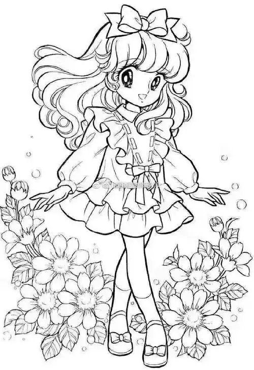 动漫手绘##儿童画素材##线描