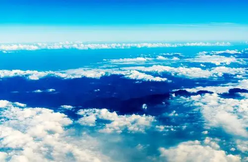 万米高空看云海