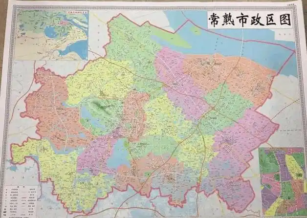 常熟2018版行政区划图和城区地名图新鲜出炉, 最新高架街道都全了