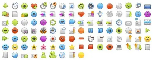 105个网页设计师必备的常用png图标